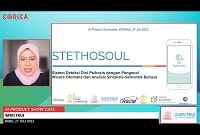 Khamelia Malik memaparkan alat bantu kesehatan aplikasi StethoSoul