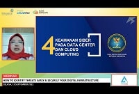 Direktur Kamsiberhan BSSN Intan Rahayu Paparkan Materi Webinar