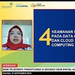 Direktur Kamsiberhan BSSN Intan Rahayu Paparkan Materi Webinar