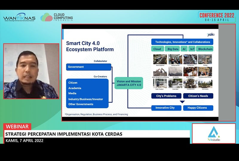 Kepala Jakarta Smart City Yudhistira Nugraha Paparkan Smart City 4.0